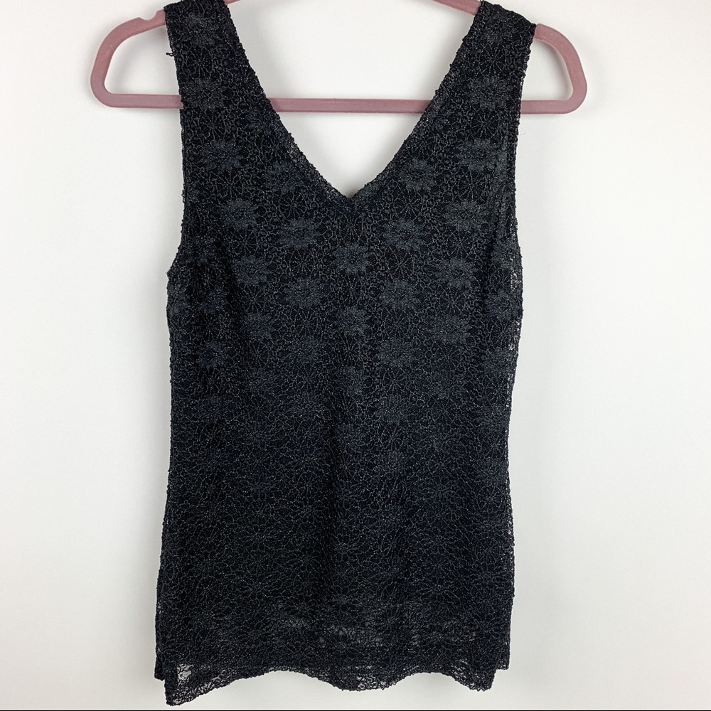Banana Republic V-Neck Lace Tank